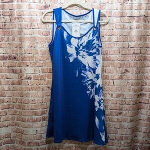 Disamer Dress Blue and White Floral Size Medium NWT